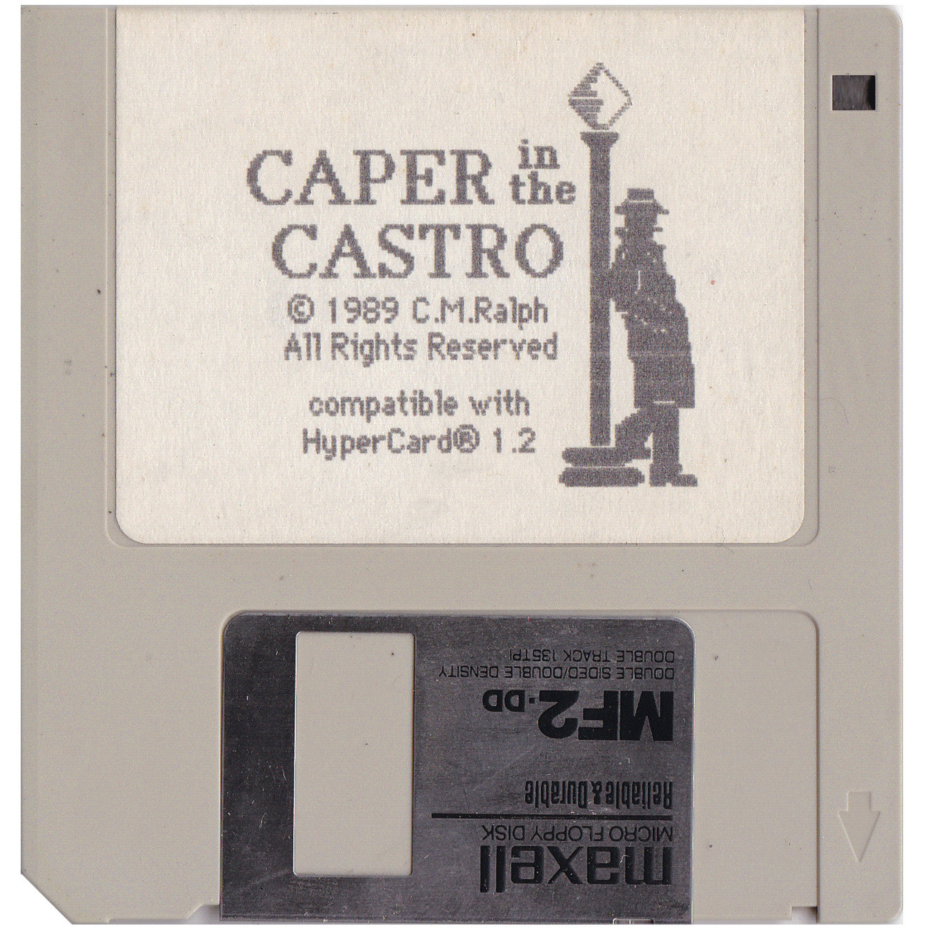 Caper in the Castro (1989): Original Disc. Developer: C.M.Ralph. Source: Private Collection of C.M.Ralph