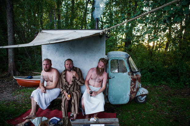 Haste mal ne´ Sauna: Diese Finnen finden immer einen Weg zu schwitzen  (Foto: Jussi Puikkonen)