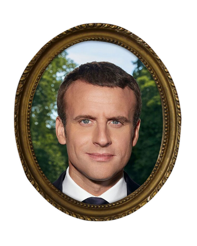 Macron, Haare