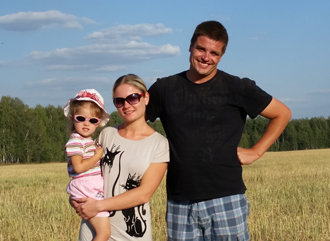 Deutscher Landwirt in Russland mit seiner Familie (Foto: privat)