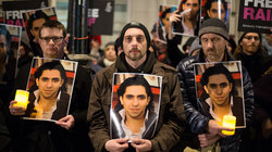 Mahnwache für den saudischen Blogger und Aktivisten Ralf Badawi