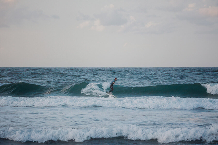 Surfer auf dem Meer