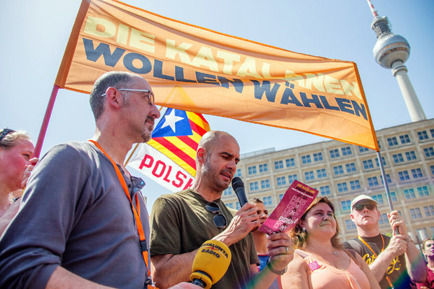 „Die Katalanen wollen wählen“ – Pep Guardiola im Juni in Berlin.