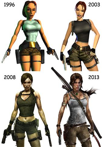 Von der Kampfmaschine mit Riesenbrüsten zur Frau mit Charakter: der Pixelsuperstar Lara Croft