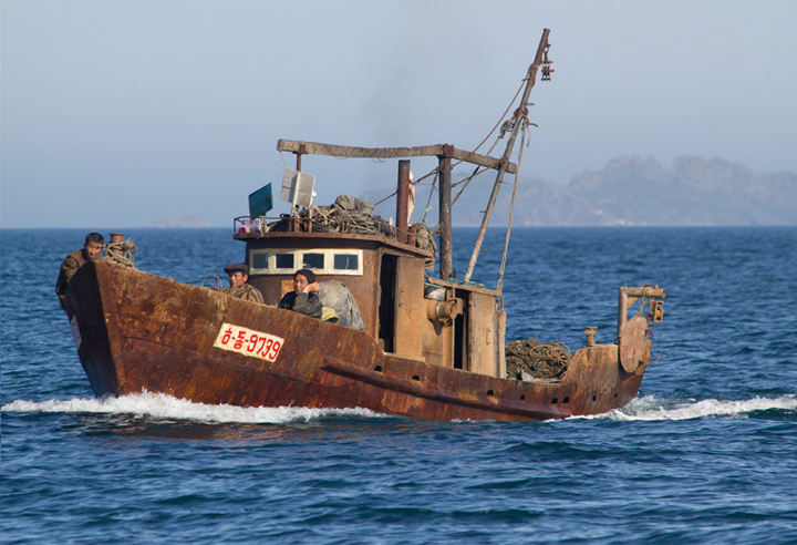 Rostiges Fischerboot