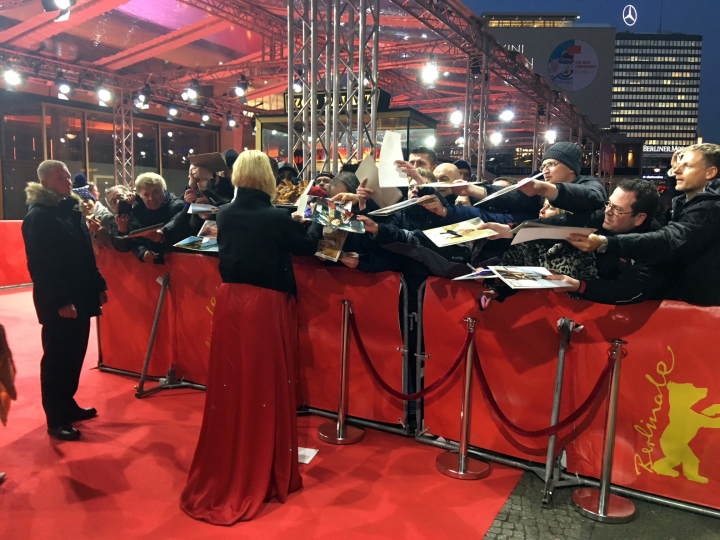 Connie Nielsen am Roten Teppich, Berlinale 2018 