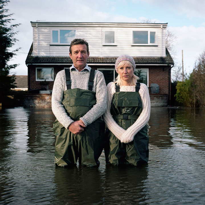 Jeff und Tracey Waters, Staines-upon-Thames, Surrey UK, Februar 2014