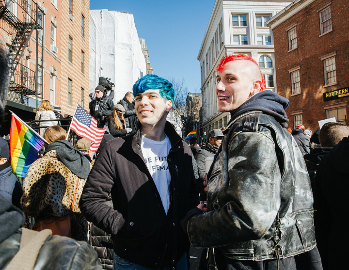 LGBTQ Anti Trump Protest