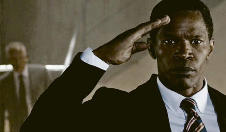 Jamie Foxx als PRESIDENT JAMES W. SAWYER, “White House Down” 2013