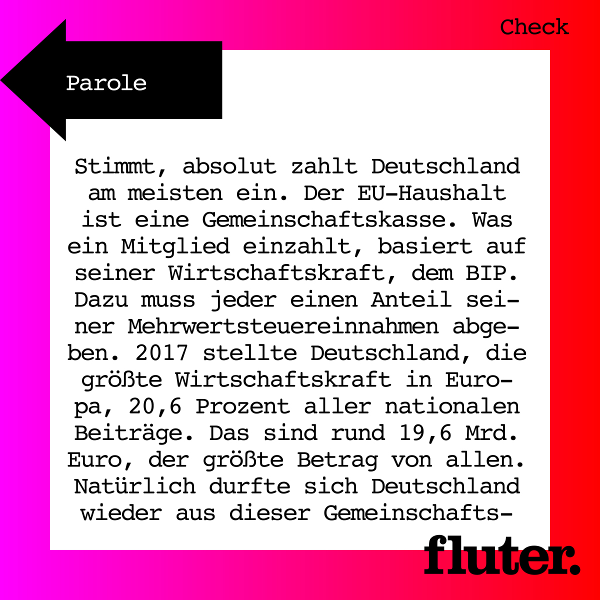 Wie viel zahlt Deutschland an die EU? – Faktencheck