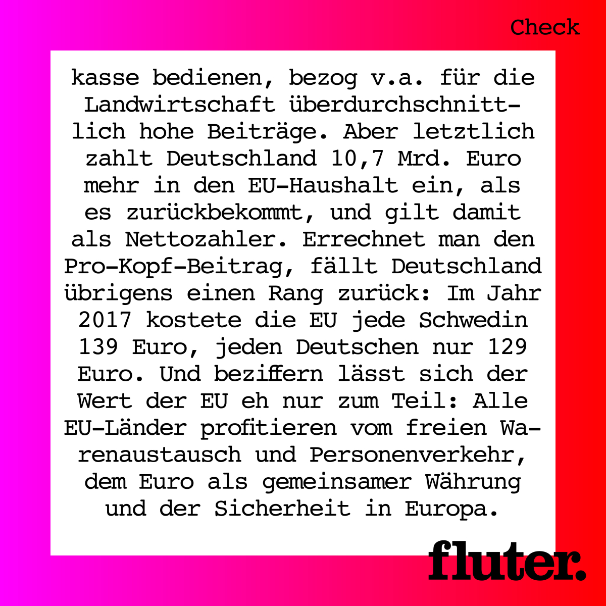 Wie viel zahlt Deutschland an die EU? – Faktencheck