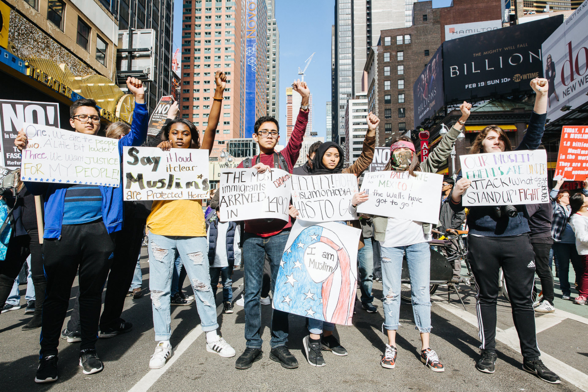 Anti Trump Protest in New York