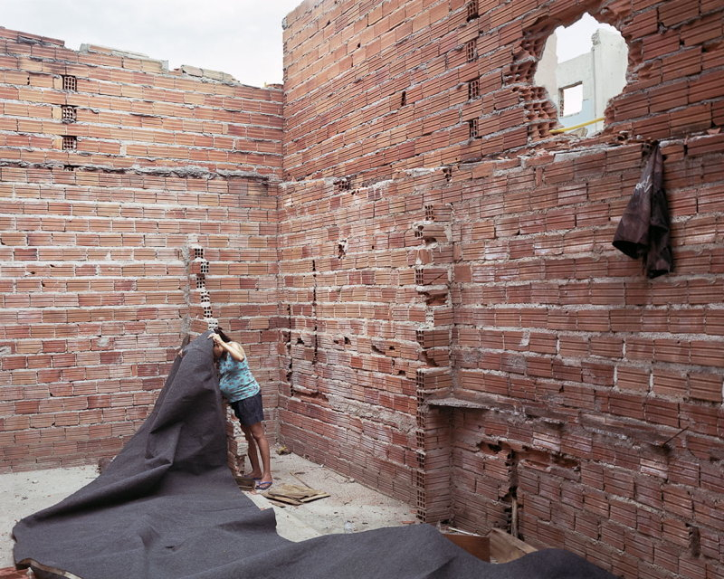 Buraco Quente, Campo Belo, São Paulo: Unbewohnbares Haus mit ehemaliger Bewohnerin der Comunidade.