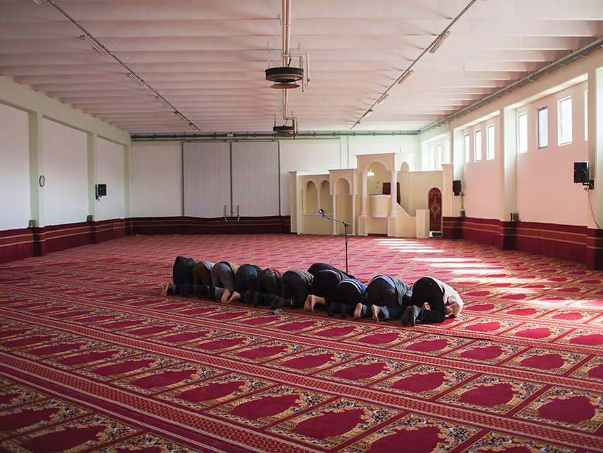 Beim „Dhur“, dem Mittagsgebet – in einer Moschee in der Nähe von Venedig.