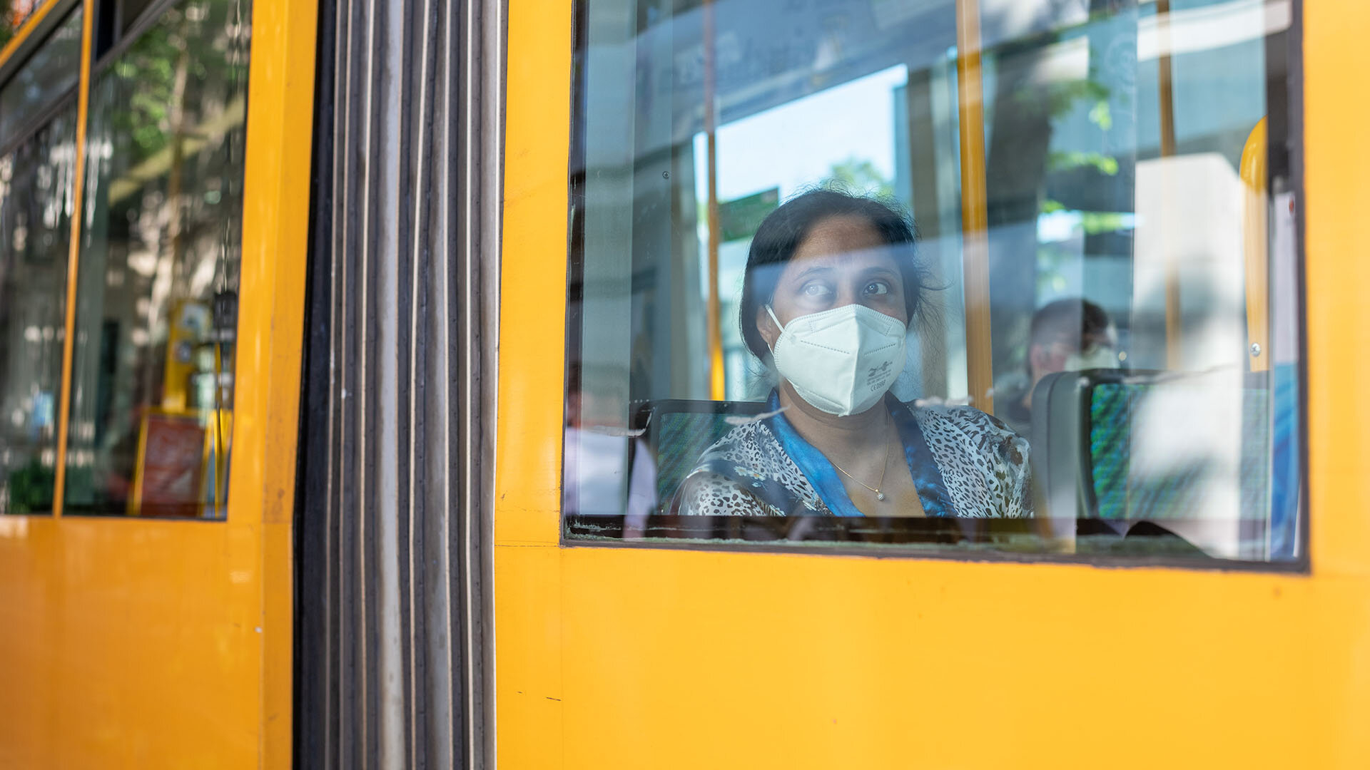 Sazia Pinno auf dem Weg zur Arbeit