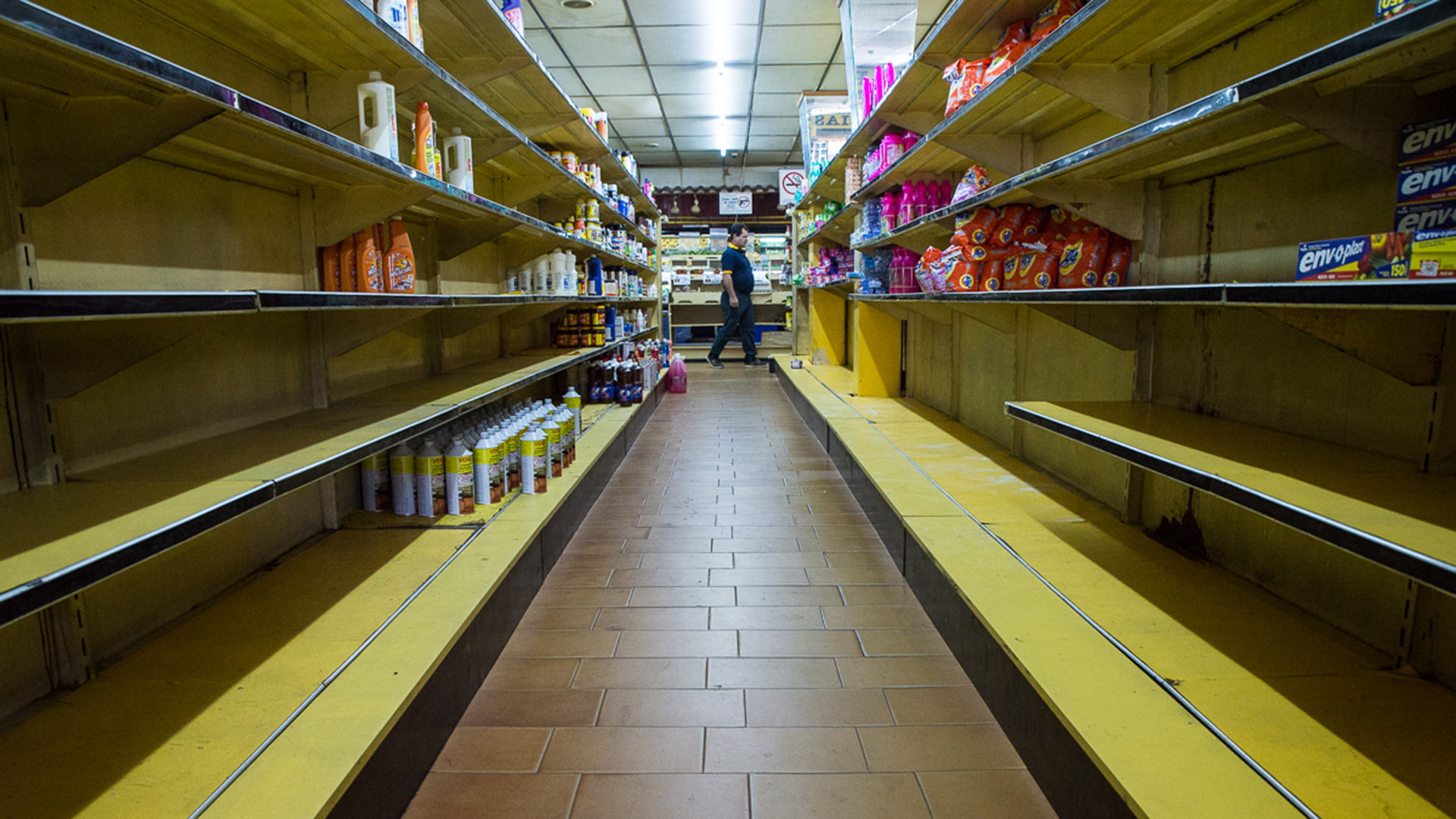 Leerer Supermarkt in Venezuela