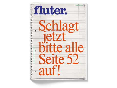 Cover fluter-Heft Schule