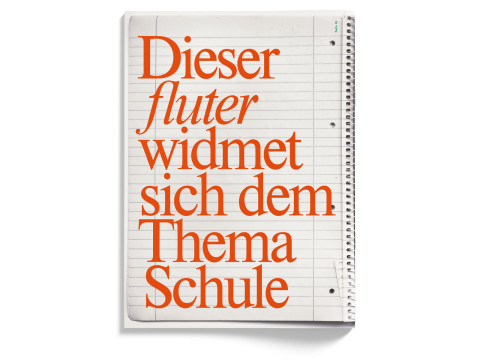 Rückseite des fluter-Hefts Schule