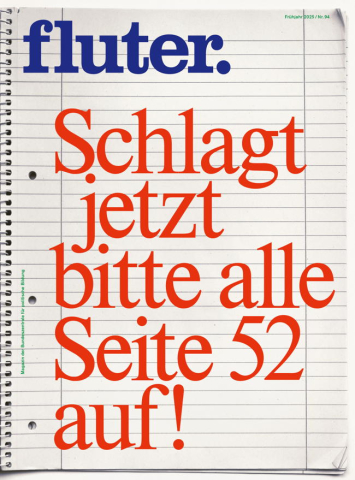 Cover des fluter-Hefts Schule