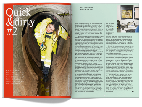 Doppelseite aus fluter Nr. 95 Handwerk, Artikel "Quick&dirty 2"