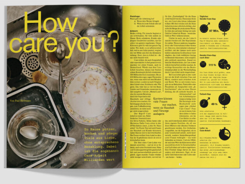 Doppelseite fluter Liebe: "How care you?"