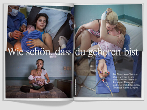 Doppelseite fluter Liebe: "Wie schön, dass du geboren bist"