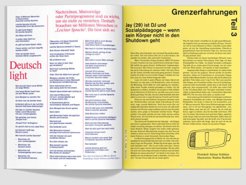 Doppelseite fluter Barrieren "Grenzerfahrungen"