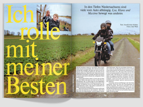 Doppelseite fluter Barrieren "Ich rolle mit meiner Besten"