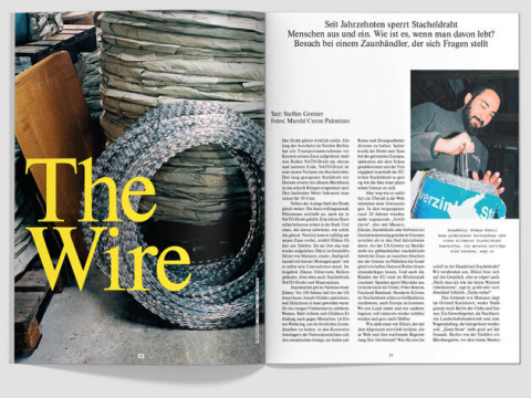 Doppelseite fluter Barrieren "The Wire"
