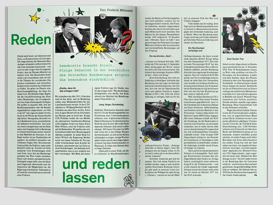 fluter 91 "Streiten", Artikel "Reden und reden lassen"