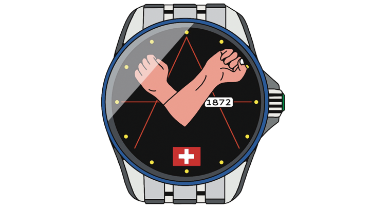 Illustration einer Armbanduhr