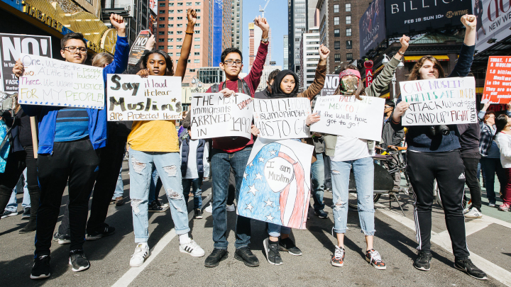 Anti Trump Protest in New York