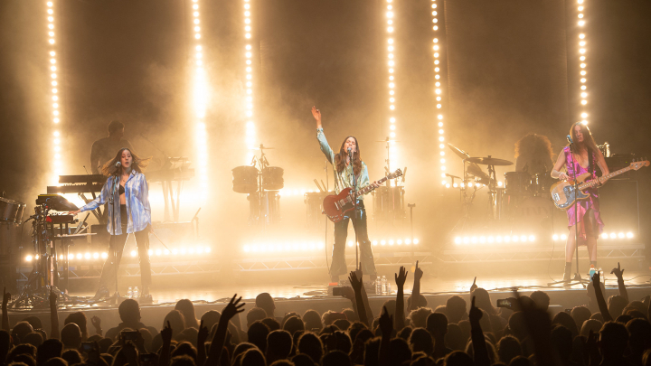 Die Band Haim auf der Bühne