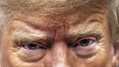 Close Up von Donald Trumps Augen