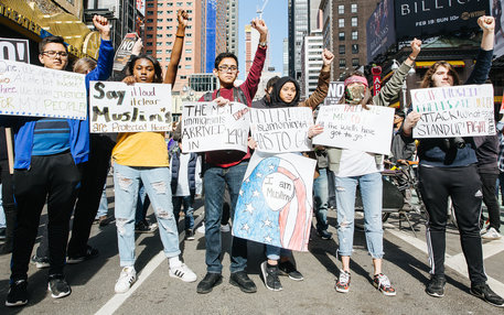 Anti Trump Protest in New York