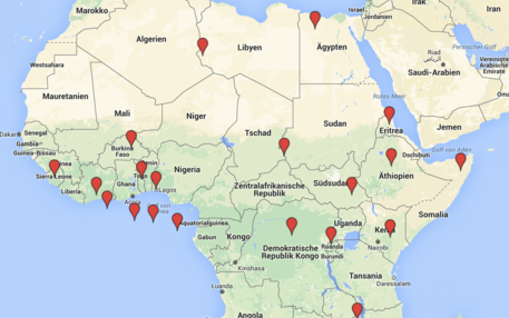 Google-Map Afrika