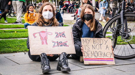 Demo für das Recht auf Abtreibung, Berlin 2021