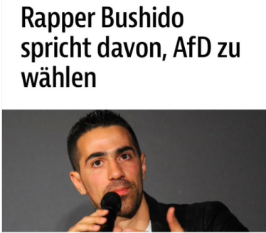 Bushido will die AfD wählen