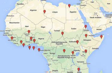 Google-Map Afrika