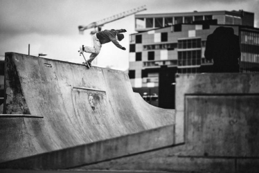 So einen Spielplatz hat nicht jeder: Oskar beim BS Nosegrind in Malmös „Stapelbäddsparken“