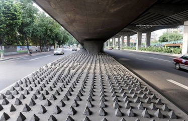 Defensive Architektur gegen Obdachlose