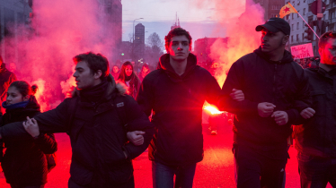 Anti Rechts Proteste in Mailand