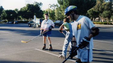 Sergey und Larry spielen Hockey