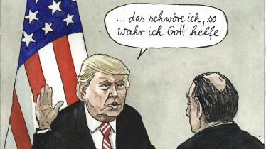 Trump legt den Amtseid ab