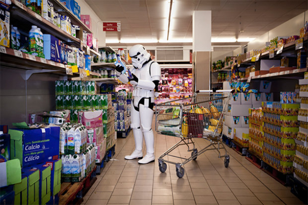 Kulturschock Supermarkt oder: Möge die Pfannkuchenteig-Dosierflasche mit dir sein. 