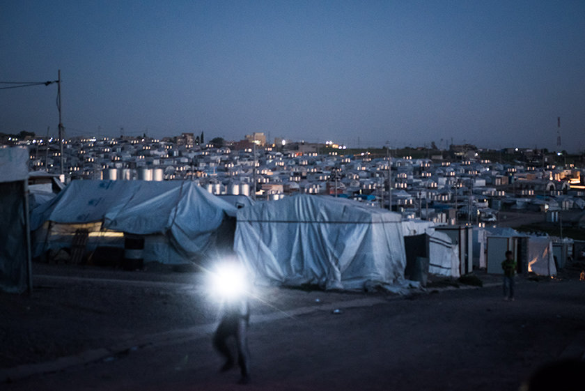 Flüchtlingslager in Scharja, Irak (Foto: Chris Grodotzki)